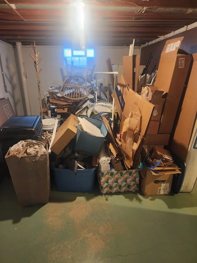 Roll-off dumpster container at job site for Yard Waste Dumpster Rental in Summerfield